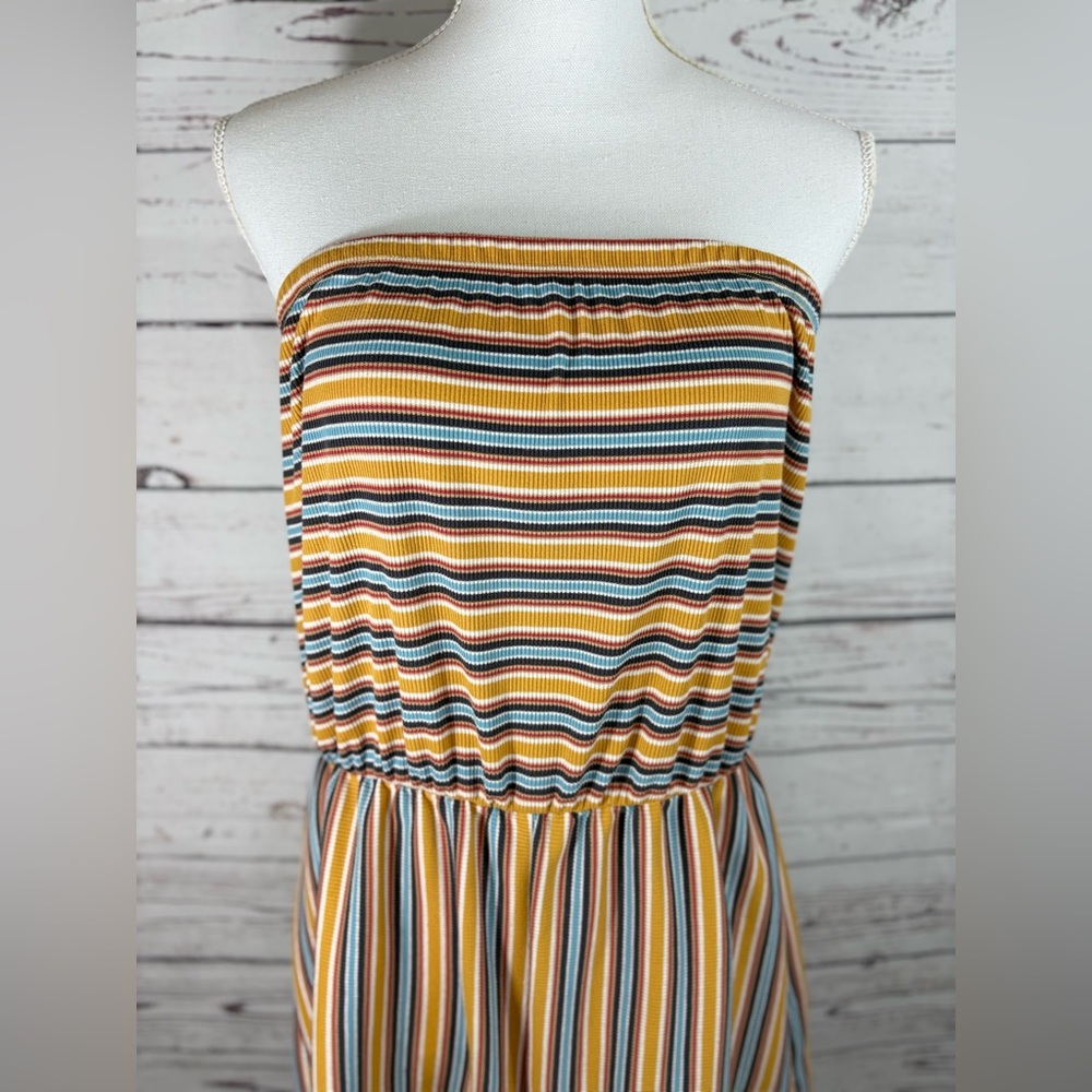 Wild Fable Multicolored Tube Top Strapless Romper in Size XL - Picture 4 of 11
